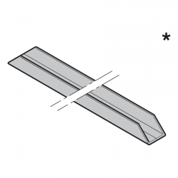 Szyna podłogowa boczna HST, strona zakrętu > 400 mm (1500 mm / 2800 mm w zależności od LZ)