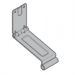 Górny uchwyt rolki bieżnej, składany