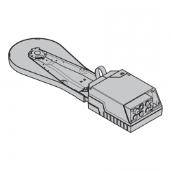Napęd WA 300 S4, do H4, HU4 (LH – RM > 1560 mm), V6, VU6 (RM > 2500 mm), H5, HU5, V7, prowadzenie VU7, z adapterem łańcucha, WE i = 5,3 (rozryglowanie konserwacyjne)