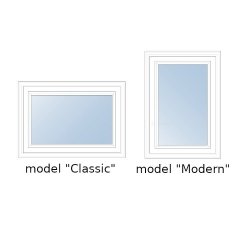 Przeszklenie do modelu „Classic” lub &quot;Modern&quot; - do wyboru, typ 1