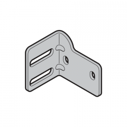 Wzmocnienie wspornika rolki 4, RC2 Premium, RAL 9002, lewe