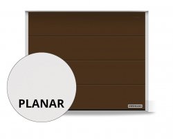 Brama RenoMatic 2500 x 2500 mm, Przetłoczenia L, Planar, kolor CH 8028 Matt deluxe brązowy + prowadzenie Z