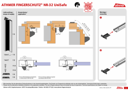 Instrukcja - Zabezpieczenie przed przytrzaśnięciem palców Athmer NR-32 UniSafe