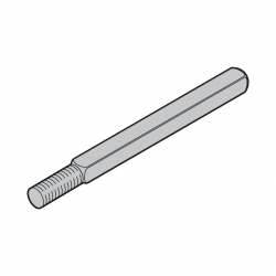 Trzpień czworokątny klamki L = 110 mm, □ 9 mm
