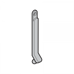 Osłona przewodu do wyłącznika krańcowego drzwi przejściowych, dł. 180 mm (wysoki próg)