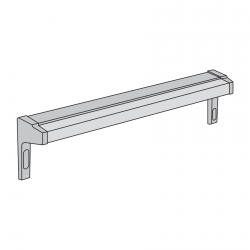 Dźwignia przeciwpaniczna Touch Bar (Francja), długość 702 mm, strona prawa