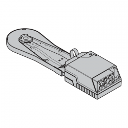 Napęd WA 300 S4, do H4, HU4 (LH – RM ≥ 1560, LZ ≤ 3500), V6, VU6 (RM > 2500 mm, LZ ≤ 3500 mm), z adapterem łańcucha, WE i = 4,3 (rozryglowanie konserwacyjne)