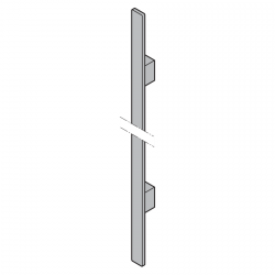 Uchwyt HOE 615, 1100 × 40 × 10 mm, 600 mm