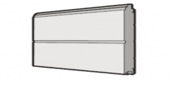 Panel dolny bramy IsoMatic 42mm, przetłoczenie M
