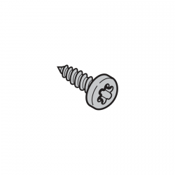 Blachowkręt z łbem soczewkowym ST 6,3 × 16 mm