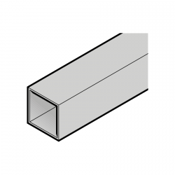 Profil zamknięty 60 × 60 × 2 mm, ocynkowany ogniowo, sprzedaż na metry