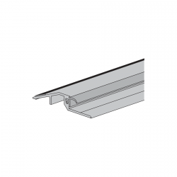 Aluminiowy profil progowy z uszczelką do szerokości zestawczej 875 mm