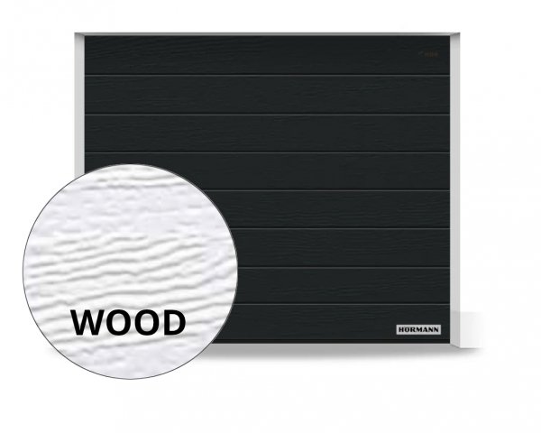 Brama RenoMatic 3000 x 3000 mm, Przetłoczenia M, Woodgrain, kolor CH 703 antracytowy z efektem metalicznym + prowadzenie N