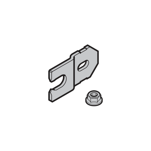 Łączniki V62: 2 łączniki, głębokość na przyldze ościeżnicy 56 mm