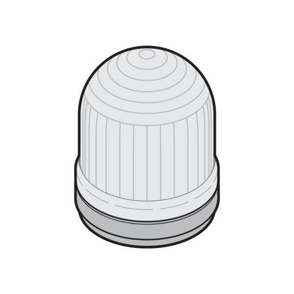 Lampa błyskowa 230 V AC, kolor pomarańczowy
