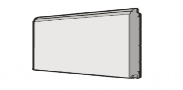 Panel dolny bramy IsoMatic 42mm, przetłoczenie L