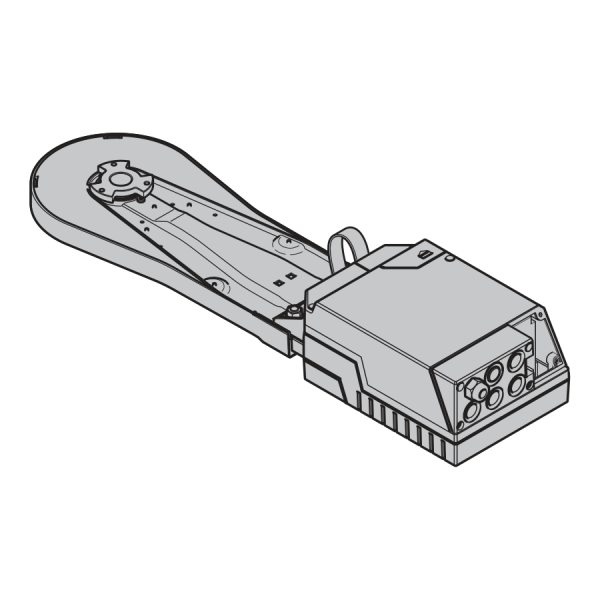 Napęd WA 300 S4, do H4, HU4 (LH – RM ≥ 1560, LZ ≤ 3500), V6, VU6 (RM > 2500 mm, LZ ≤ 3500 mm), z adapterem łańcucha, WE i = 4,3 (rozryglowanie konserwacyjne)