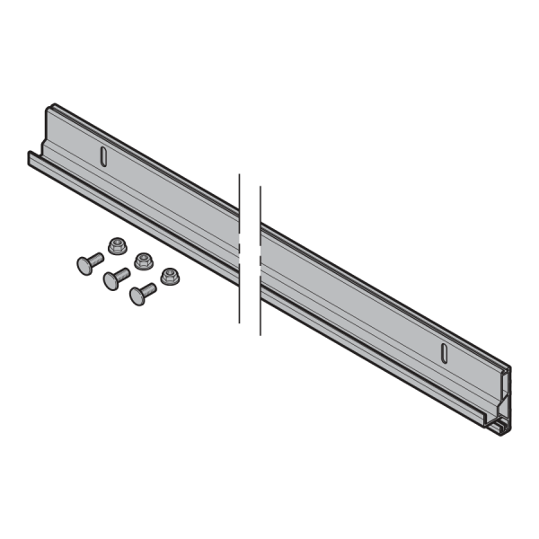 Zestaw: wspornik szyny bieżnej do ościeżnicy aluminiowej (w tym śruba M6 × 45)