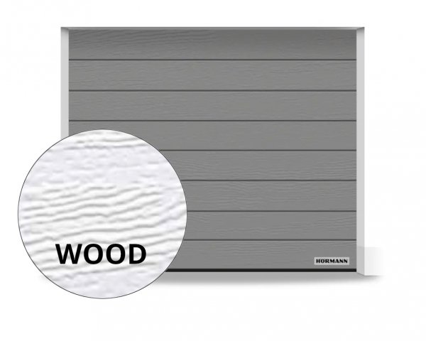Brama RenoMatic 3500 x 2125 mm, Przetłoczenia M, Woodgrain, kolor RAL 9007 szare aluminium + prowadzenie Z