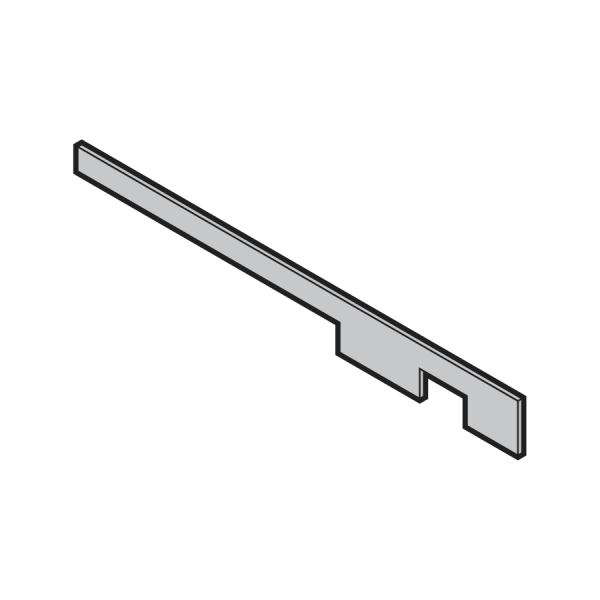 Podkładki F40: do ościeżnic blokowych i obejmujących, 462 × 40 × 2 mm, szer. obejmy > 270, 8 sztuk