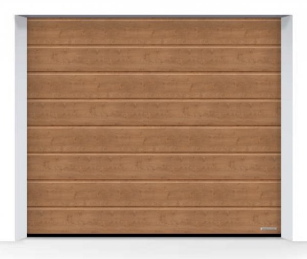 Brama LPU 42 3000 x 2000 mm, Przetłoczenia M, Decograin, Winchester Oak + prowadzenie Z