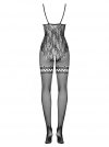OBSESSIVE F213 BODYSTOCKING CZARNE WZORZYSTE 50005-7