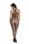 BACI BODYSTOCKING CZARNE WZORZYSTE 50008-13