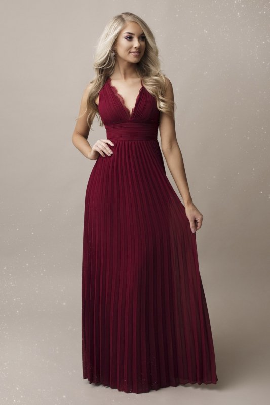 SENAT STYLISH  SUKIENKA BORDO 65004-1