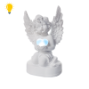 Anioł z oświetleniem LED w kształcie serca. 13x8.5x19 cm