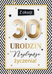 Karnet 30 Urodziny Najlepsze Życzenia
