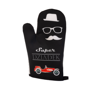 Rękawica kuchenna z nadrukiem Super Dziadek