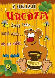Karnet okolicznościowy z kopertką 'Z Okazji Urodzin'