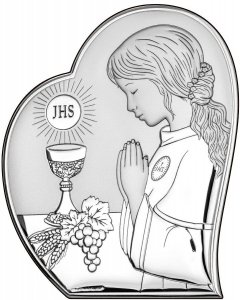 OBRAZEK PAMIĄTKA I KOMUNII ŚW. 6x7 CM