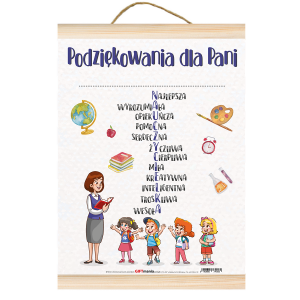 Dyplom Podziękowania dla Pani Nauczyciela