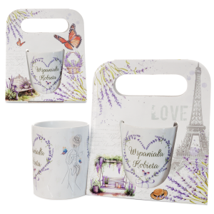 Kubek ceramiczny w ozdobnym opakowaniu z napisem Wspaniała Kobieta