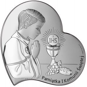 OBRAZEK PAMIĄTKA I KOMUNII ŚW.7X7CM CHŁOPIEC
