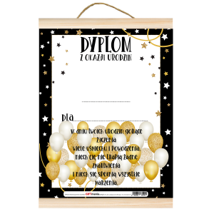 Dyplom z okazji urodzin ...