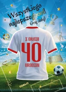 Kartka z kopertą Wszystkiego Najlepszego Z Okazji 40 Urodzin