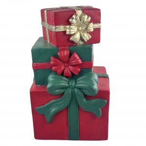 STOS PREZENTÓW CZERWONO-ZIELONY 28,2x26x43 cm
