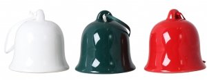 DZWONECZEK CERAMICZNY MIX KOLORÓW DISPLAY 6,5x6,5x6,5 cm