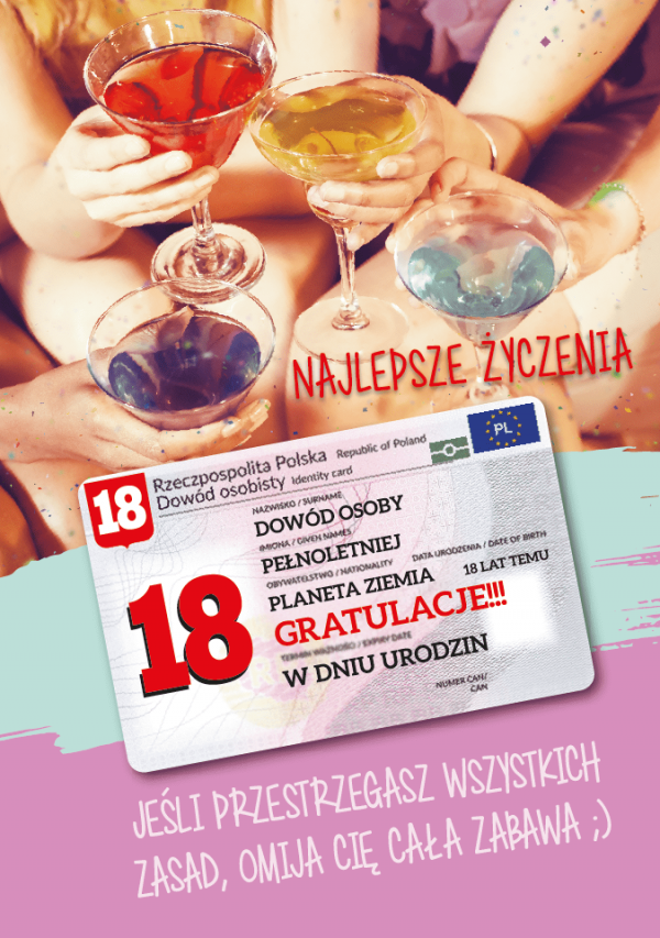 Karnet  Najlepsze Życzenia 18