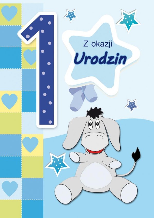 Karnet okolicznościowy z kopertką 'Z okazji Urodzin'