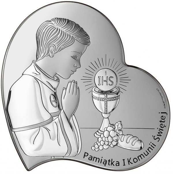 OBRAZEK PAMIĄTKA I KOMUNII ŚW.7X7CM CHŁOPIEC
