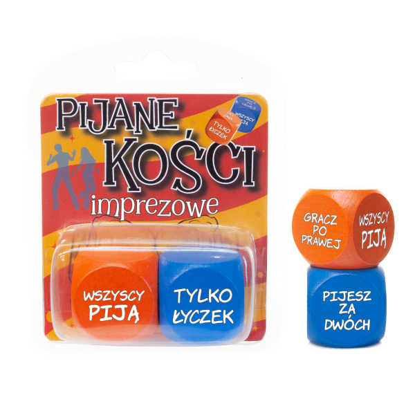 Zestaw Kości Imprezowych &quot;IMPREZOWE&quot; Rozmiar produktu 10x12.5 cm