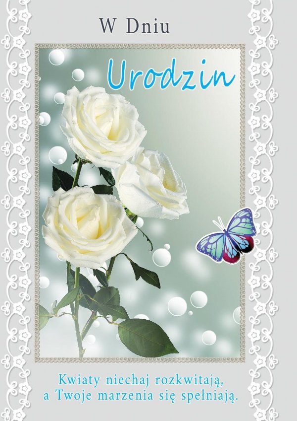Karnet okolicznościowy z kopertką &quot;W Dniu Urodzin&quot;