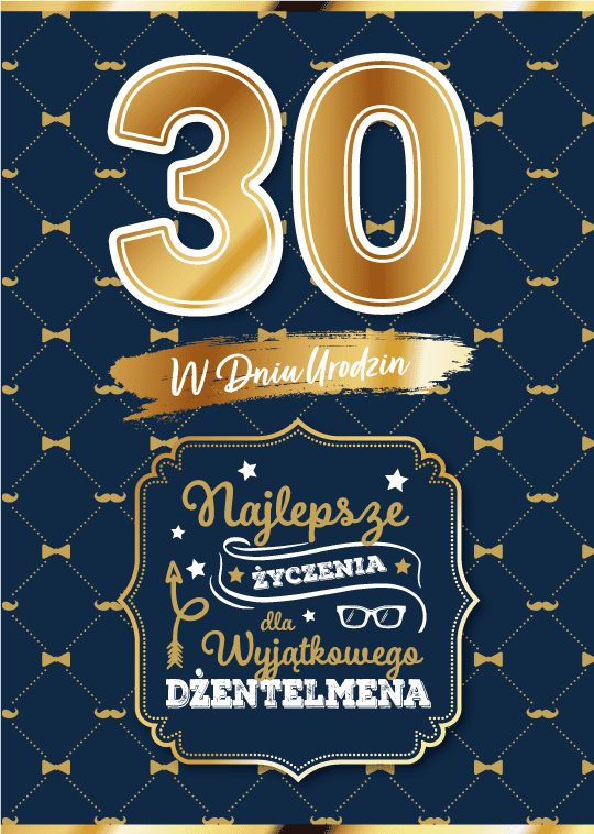Karnet W Dniu 30 Urodzin