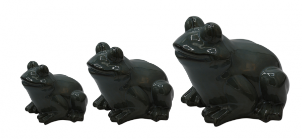 ŻABA CERAMICZNA ZIELONA MAŁA 16x15,5x13 cm
