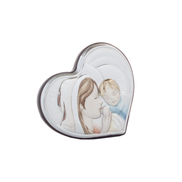 OBRAZEK MADONNA Z DZIECIĄTKIEM   8x8.5 CM  KOLOR