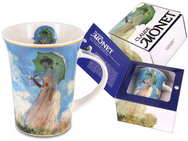 Kubek - C. Monet, Kobieta z parasolem (Carmani), 350 ml