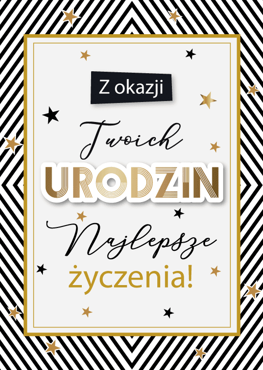 Karnet Z Okazji Twoich Urodzin